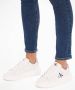 Calvin Klein Witte polyester sneakers met veters contrastdetails print logo White Dames - Thumbnail 14