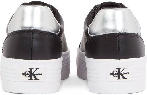 Calvin Klein Plateausneakers BOLD VULC FLATF LACEUP LTH lage schoen freizeitsneaker veterschoen met stijlvolle plateauzool