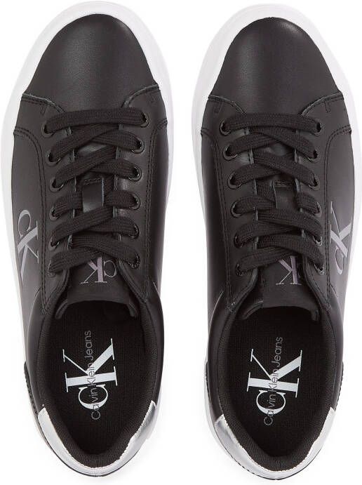 Calvin Klein Plateausneakers BOLD VULC FLATF LACEUP LTH lage schoen freizeitsneaker veterschoen met stijlvolle plateauzool