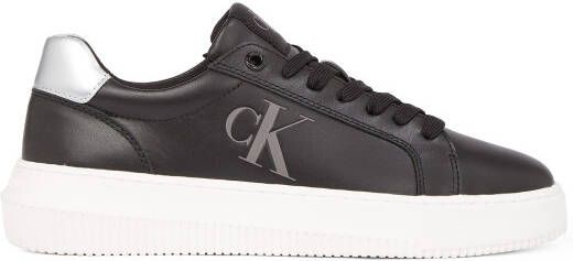 Calvin Klein Plateausneakers CHUNKY CUPSOLE LACEUP LTH lage schoen vrijetijdsschoen veterschoen met zij ck-logo
