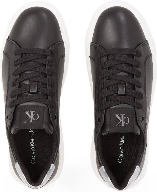 Calvin Klein Plateausneakers CHUNKY CUPSOLE LACEUP LTH lage schoen vrijetijdsschoen veterschoen met zij ck-logo