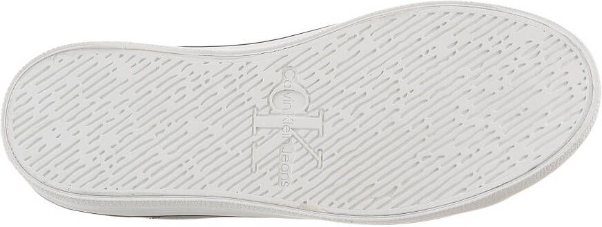 Calvin Klein Plateausneakers BOLD VULC FLATF MID LTH IN high top sneaker veterschoenen met ck-logo op de hak