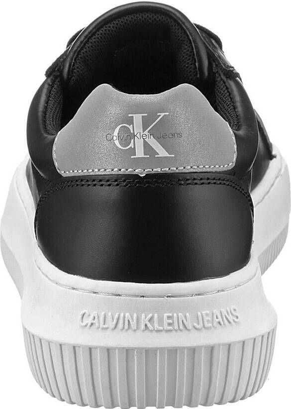 Calvin Klein Plateausneakers CHUNKY CUPSOLE LACEUP LOW ESS M met zilverkleurige details