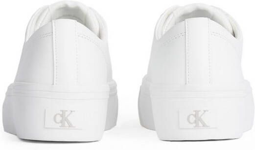 Calvin Klein Plateausneakers VULC FLATFORM LOW MG LTH veterschoenen lage schoen vrijetijdsschoen in klassieke look