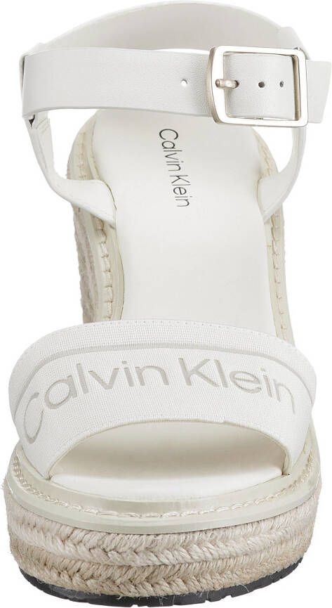 Calvin Klein Sandaaltjes WIRA 5C *I met raffia beklede sleehak