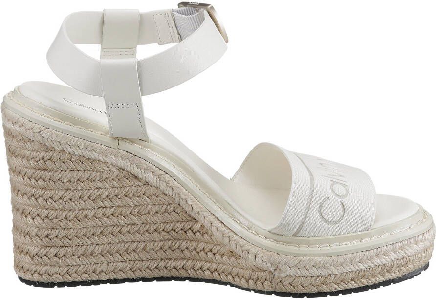 Calvin Klein Sandaaltjes WIRA 5C *I met raffia beklede sleehak