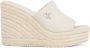 Calvin Klein Sleehakmuiltjes WEDGE ROPE SLIDE MG zomerschoen plateausool vakantie-schoen met bamboe-decoratie - Thumbnail 4