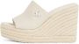 Calvin Klein Sleehakmuiltjes WEDGE ROPE SLIDE MG zomerschoen plateausool vakantie-schoen met bamboe-decoratie - Thumbnail 5