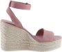 Calvin Klein Sleehaksandaaltjes WEDGE SANDAL SU MG BTW zomerschoen sandaal keilhak met klittenbandjes - Thumbnail 5