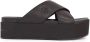 Calvin Klein Slippers FLATFORM CROSS MG UC plateau zomerschoen pantoffels met kruisverband - Thumbnail 12