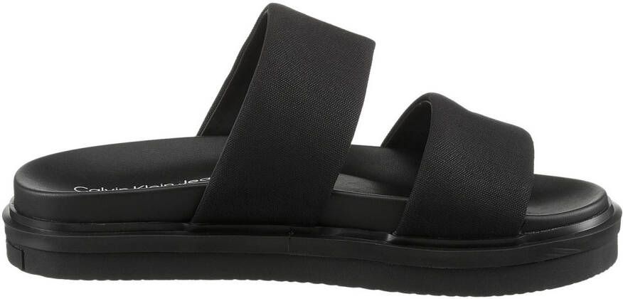 Calvin Klein Slippers FLAT MOLDED DBL BAR SANDAL CV