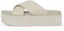 Calvin Klein Slippers FLATFORM CROSS MG UC plateau zomerschoen pantoffels met kruisverband - Thumbnail 6