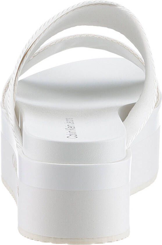 Calvin Klein Slippers FLATFORM SANDAL WEBBING IN MR