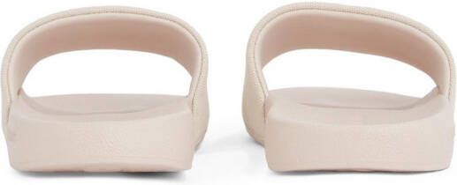 Calvin Klein Slippers SLIDE MONOGRAM WMNS badschoen slippers zomerpantolette strandschoen om in te stappen