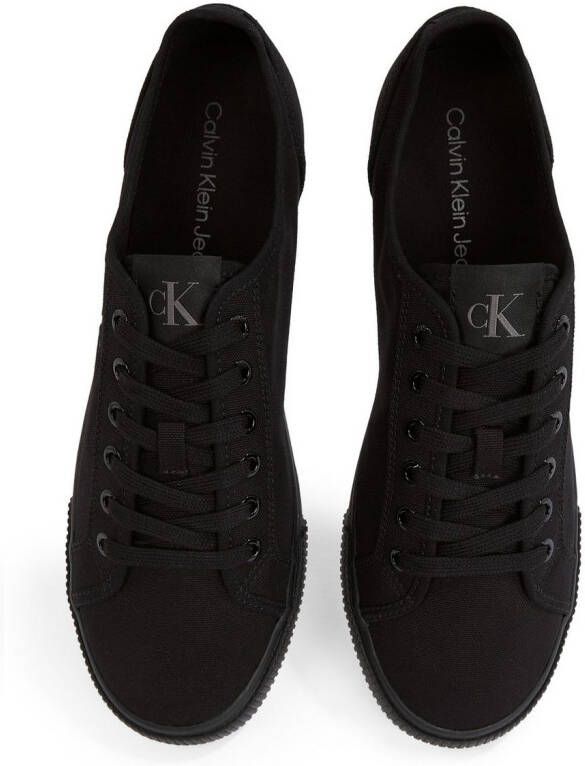 Calvin Klein Sneakers ESS VULC LOW MG CANVAS veterschoenen lage schoen vrijetijdsschoen in klassieke look