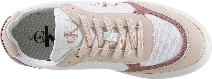 Calvin Klein Sneakers CLASSIC CUPSOLE LOW MIX ML BTW met contrasterende details vrijetijdsschoen lage schoen veterschoen