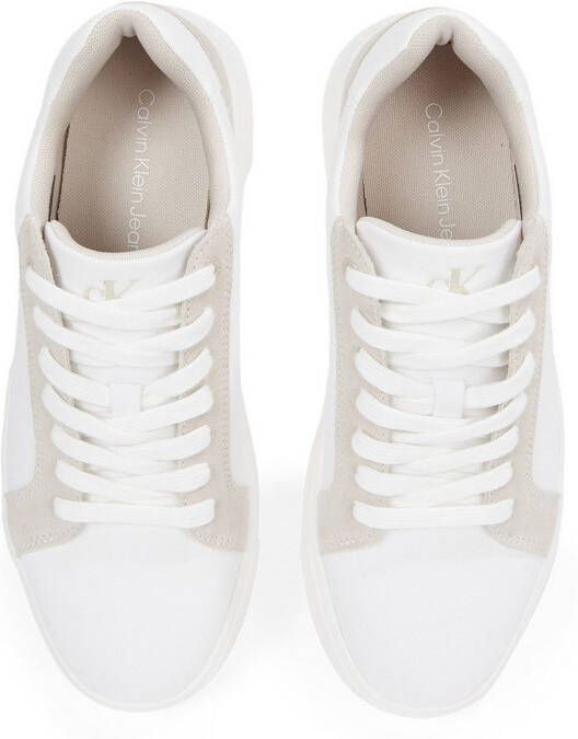 Calvin Klein Sneakers CHUNKY CUPSOLE MG CANVAS halfschoen veterschoen vrijetijdssneaker met zij ck-logo