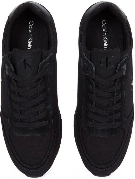 Calvin Klein Sneakers RUNNER SOCK LACEUP MG CANVAS vrijetijdsschoen lage schoen veterschoen in klassieke uitstraling