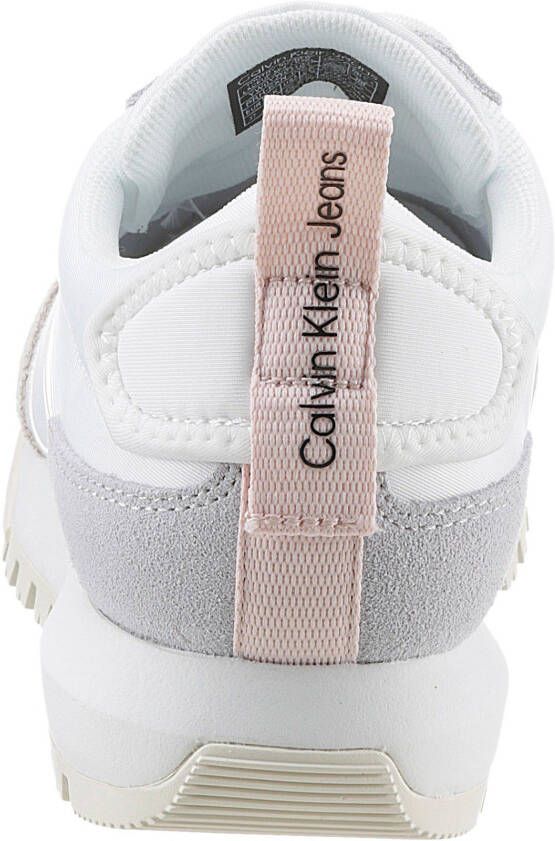 Calvin Klein Sneakers TOOTHY RUNNER LACEUP MIX PEARL met profielzool