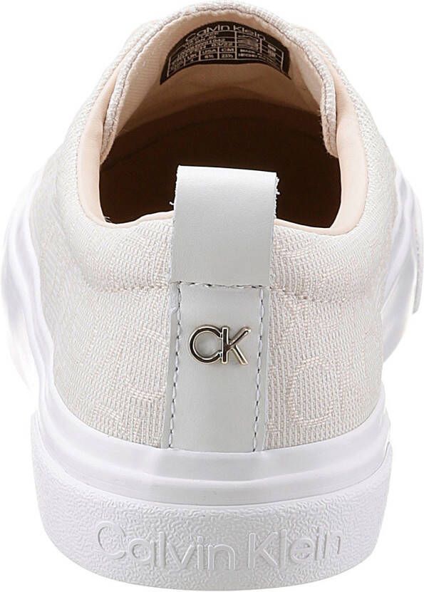 Calvin Klein Sneakers VULC LACE UP-MN JQ met stijlvol all-over-ck-logo
