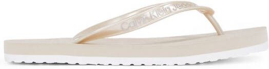 Calvin Klein Teenslippers THONG+ TPU METALLIC