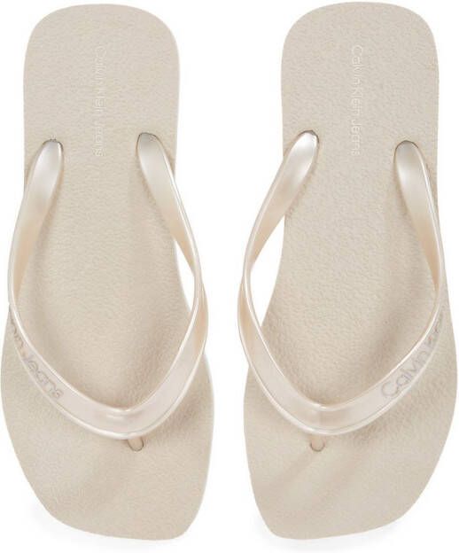 Calvin Klein Teenslippers THONG+ TPU METALLIC