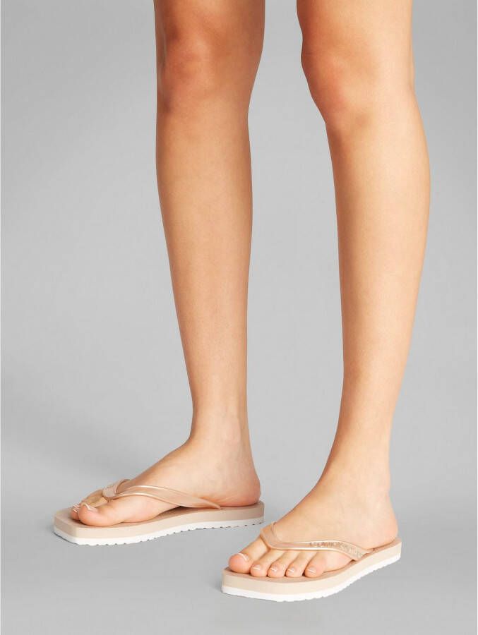 Calvin Klein Teenslippers THONG+ TPU METALLIC
