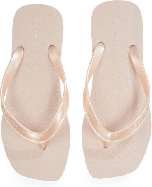 Calvin Klein Teenslippers THONG+ TPU METALLIC