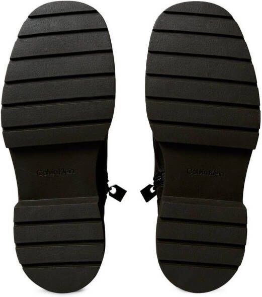 Calvin Klein Veterschoenen CHUNKY LACE UP ZIP BOOT Veterenkellaars plateaubots Festival met aantreklus