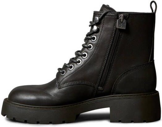 Calvin Klein Veterschoenen CHUNKY LACE UP ZIP BOOT Veterenkellaars plateaubots Festival met aantreklus
