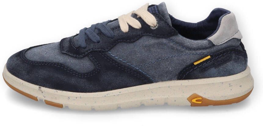 camel active Sneakers in gewassen canvas look casual schoen lage schoen veterschoen