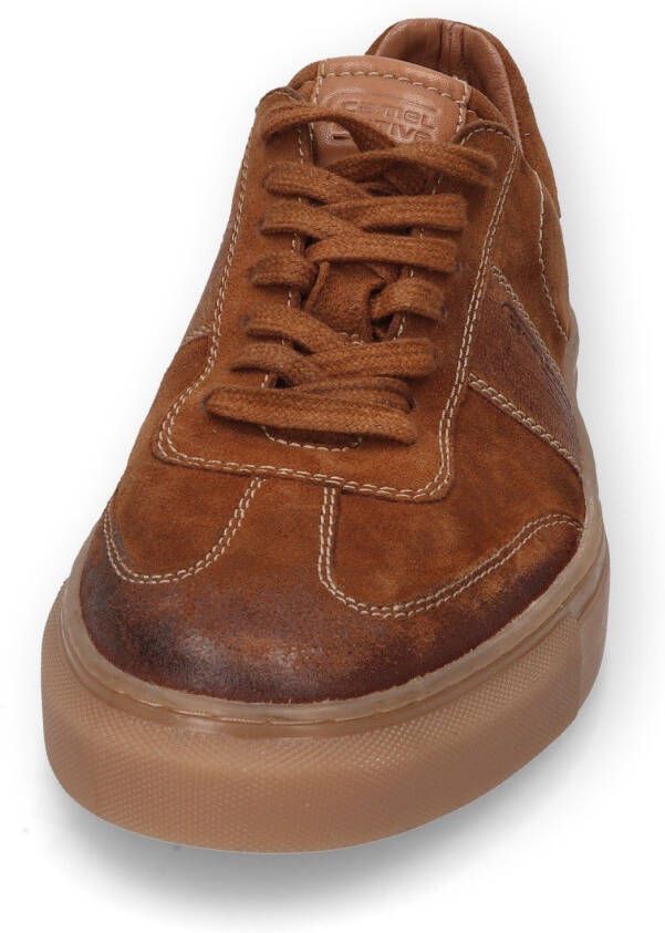 camel active Sneakers in retro look vrijetijdsschoen lage schoen veterschoen