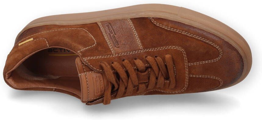 camel active Sneakers in retro look vrijetijdsschoen lage schoen veterschoen