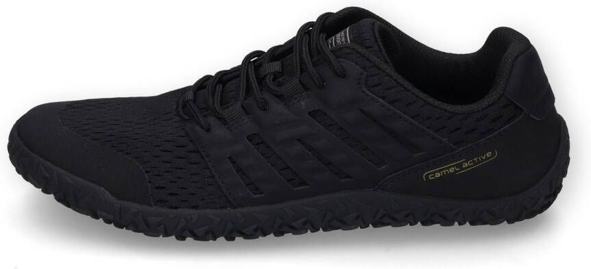 camel active Sneakers barefoot schoen veterschoen vrijetijdsschoen in materiaalmix