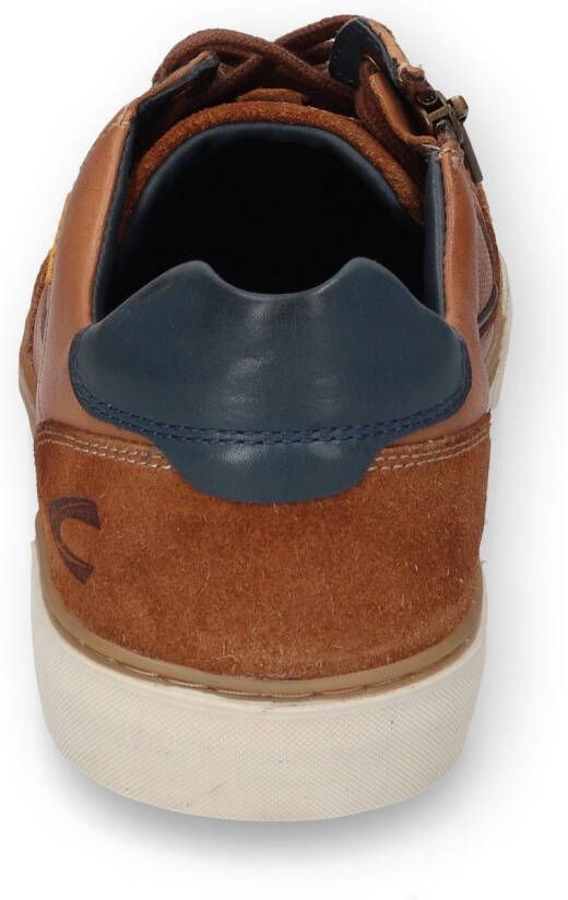 camel active Sneakers retro sneaker veterschoen lage schoen met leren binnenzool