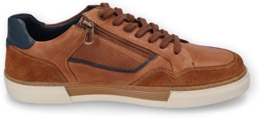 camel active Sneakers retro sneaker veterschoen lage schoen met leren binnenzool