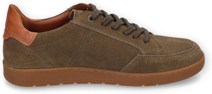 camel active Sneakers retro sneaker veterschoen met sierstiksels