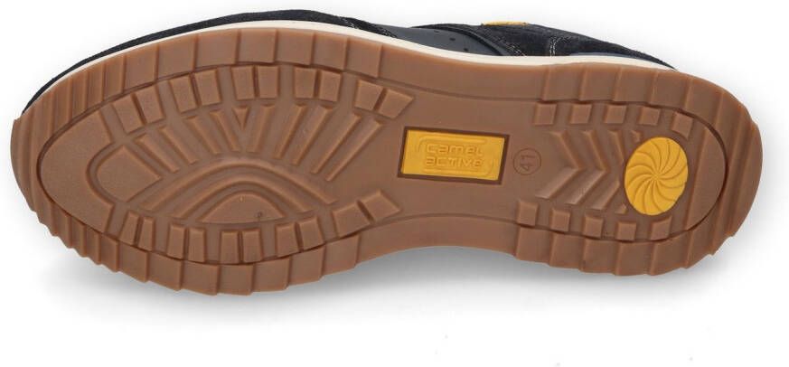 camel active Sneakers runner sneaker veterschoen vrijetijdsschoen met leren voering