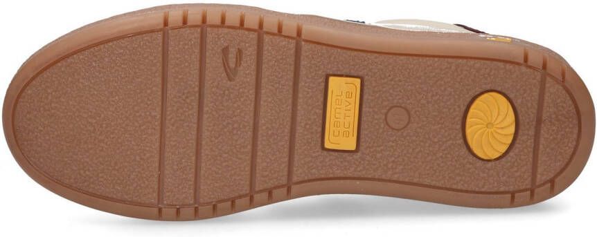 camel active Sneakers veterschoen retro sneaker vrijetijdsschoen met logo-opdruk