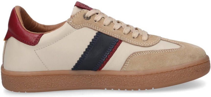 camel active Sneakers veterschoen retro sneaker vrijetijdsschoen met logo-opdruk