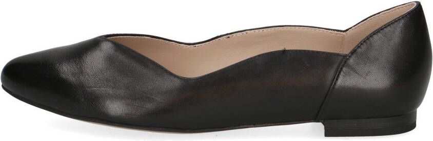 Caprice Ballerina's Kitten heel pumps platte schoenen met golvende rand