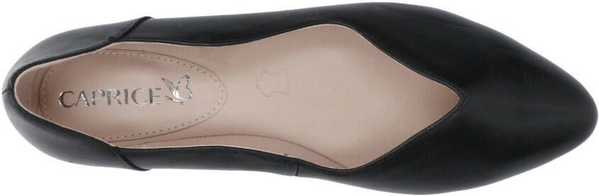 Caprice Ballerina's Kitten heel pumps platte schoenen met golvende rand