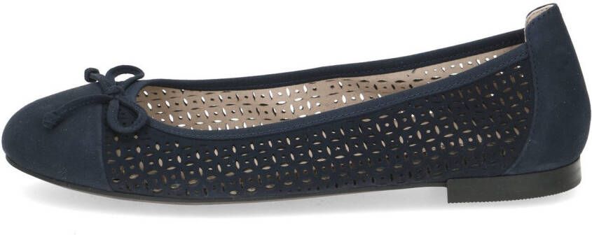 Caprice Ballerina's blokhak business schoen comfortabele schoen met subtiele sierstrik
