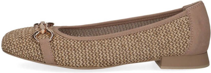 Caprice Ballerina's blokhak comfortabele schoen business schoen met sieraandeel