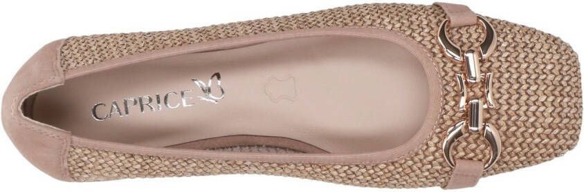 Caprice Ballerina's blokhak comfortabele schoen business schoen met sieraandeel