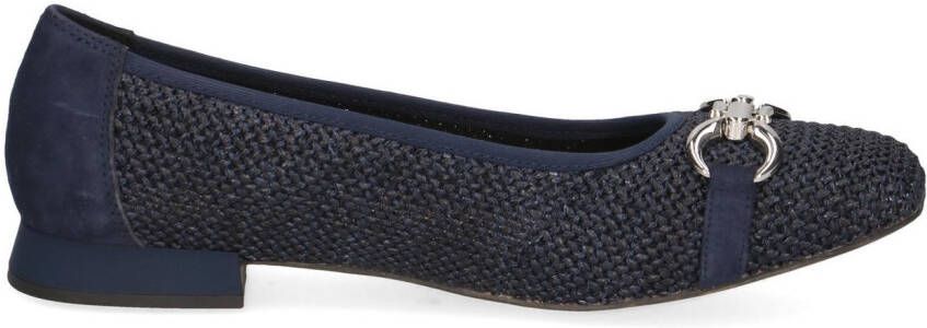 Caprice Ballerina's blokhak comfortabele schoen business schoen met sieraandeel