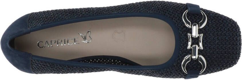 Caprice Ballerina's blokhak comfortabele schoen business schoen met sieraandeel