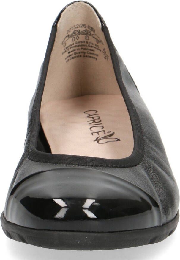 Caprice Ballerina's Loafer slipper feestdagsschoen met lakdetails