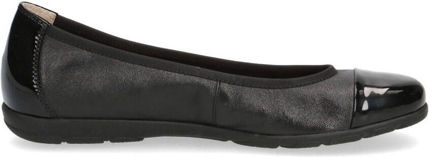 Caprice Ballerina's Loafer slipper feestdagsschoen met lakdetails