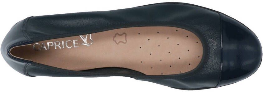 Caprice Ballerina's Loafer slipper feestdagsschoen met lakdetails